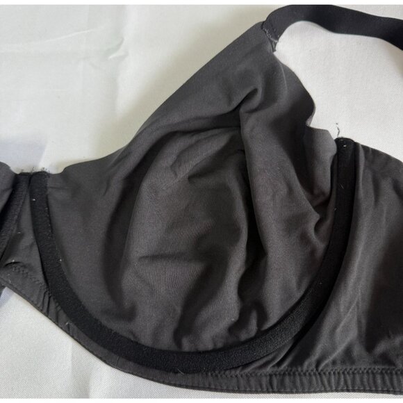 Skims Womens Underwire Bra 44DD Black Adjustable Straps & Closure - Picture 6 of 8